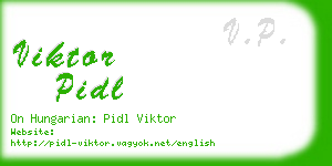 viktor pidl business card